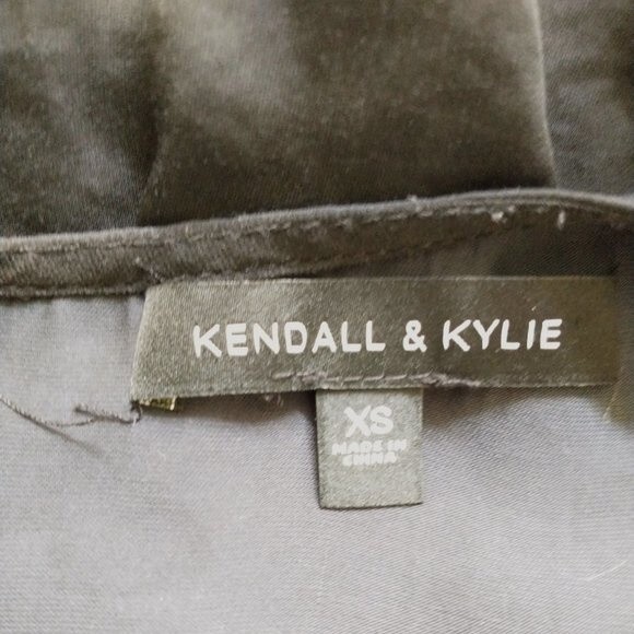 Kendall & Kylie Black Romper Size XS Lace Trim Whimsigoth Witchy Grunge Goth - Picture 7 of 11